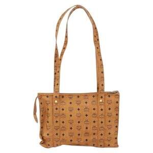 MCM Logogram Visetos Tote Bag Brown